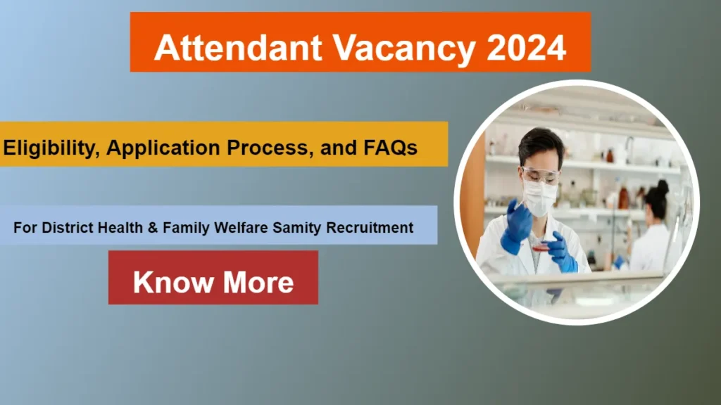 Attendant Vacancy 2024