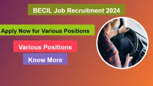 BECIL Job Recruitment 2024