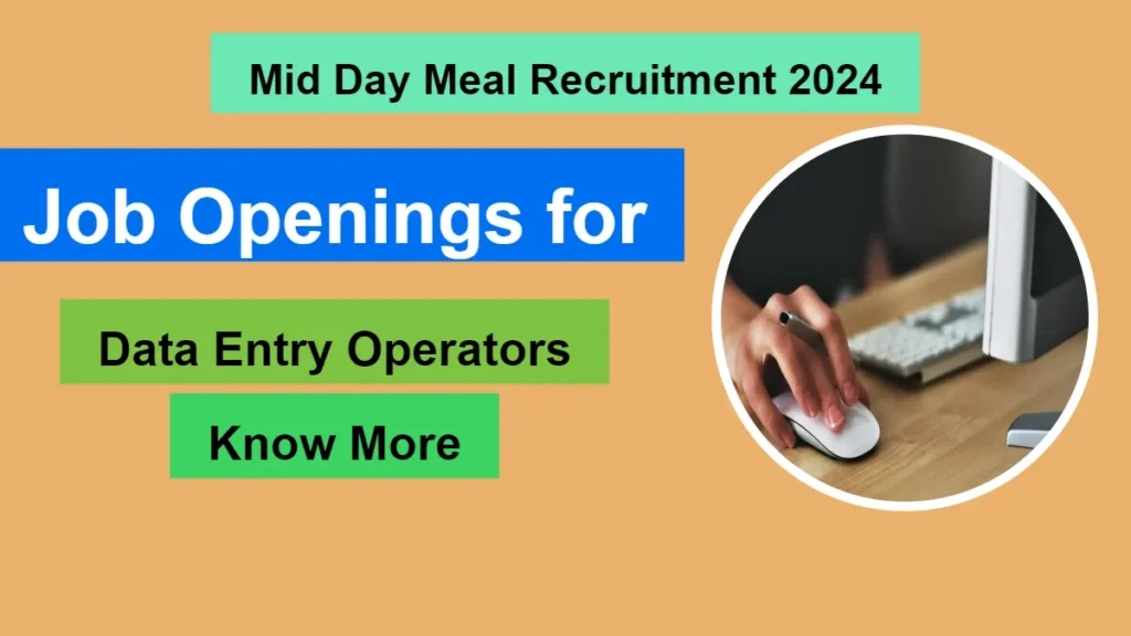 Mid Day Meal Recruitment 2024